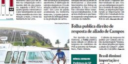 No dia 2 de agosto, Folha publicou direito de resposta. Foto: Reprodução